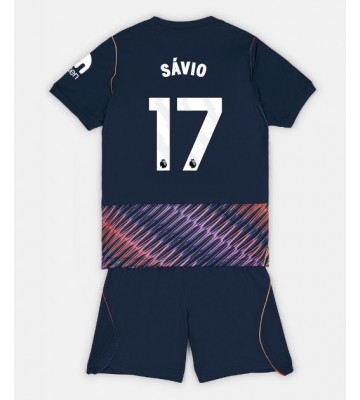 Tottenham Hotspur Savio #17 Udebanetrøje Børn 2026-27 Kortærmet (+ Korte bukser)